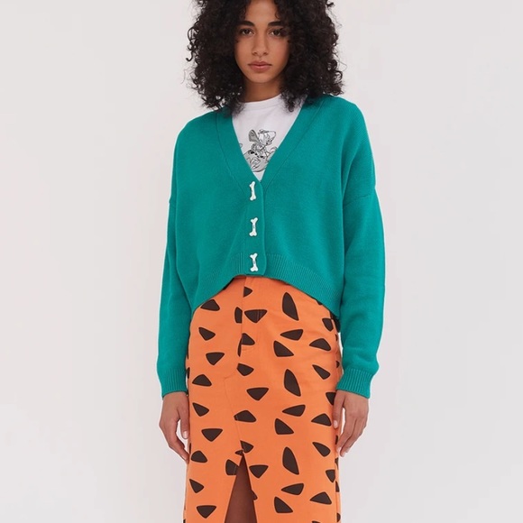 Lazy Oaf X Flinstones Dino Cardigan 